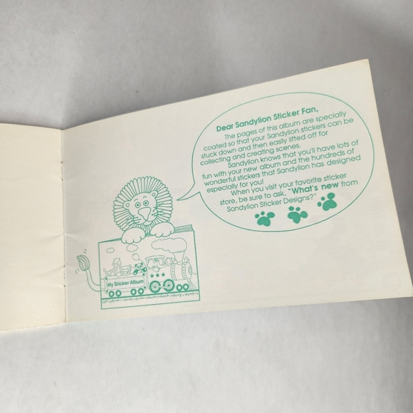 1994 Sandylion "My Sticker Album" 90s Vintage - Picture 4 of 4
